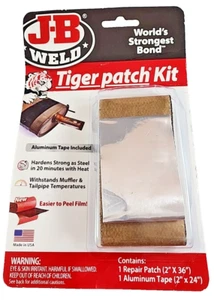J-B Weld 39205 Tiger Patch Kit Muffler Patch -New Old Stock - Bild 1 von 2