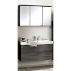 Badezimmer Set Eiche 100cm Waschtisch LED Spiegelschrank Badmbel Gste Bad WC