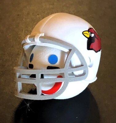 CASCO DE FÚTBOL AMERICANO DE LA NFL DE LOS CARDENALES DE LOS DE LOS DERIETE ANTENA BOLA SUPERIOR Foto 1 de 4