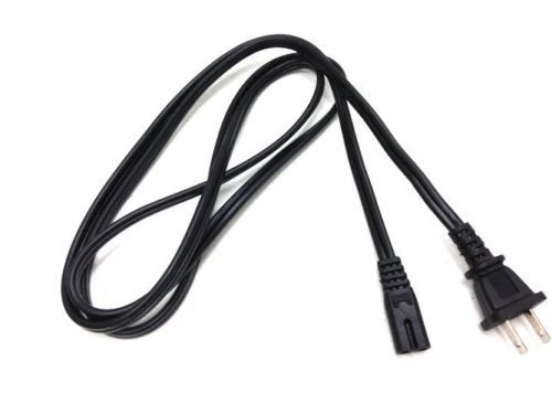 2 Prong Figure 8 AC Power Cord Cable US Plug for PS3 Slim Laptop Adapter Dell 6' - Image 1 of 1