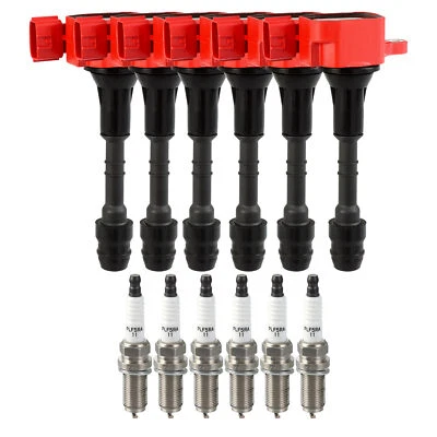 6 bobinas de encendido con bujía para Nissan Altima Máxima Quest Murano 3,5 L UF349 Foto 1 de 4