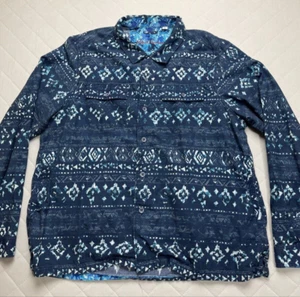 Robert Graham Hemdjacke Herren 2XL 100% Baumwolle Constantia Blau Langarm - Bild 1 von 8