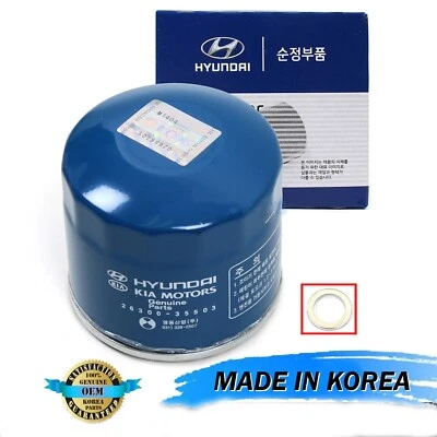 GENUINE Engine Oil Filters with Washers for 10 - 14 HYUNDAI GENESIS COUPE 2.0L Foto 1 de 4