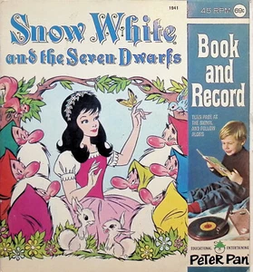 Peter Pan Book & Record - Snow White and the Seven Dwarfs 45 RPM - Picture 1 of 6