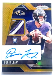 2024 Panini Prizm Auto Rc Patch 4 Color Devin Leary Gold Prizm 2/10 RPA-DLY - Picture 1 of 4