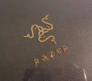 RAZER GOLD Label / Sticker / Badge / Laptop Computer Logo 26mm x 35mm [186b] - Bild 1 von 5