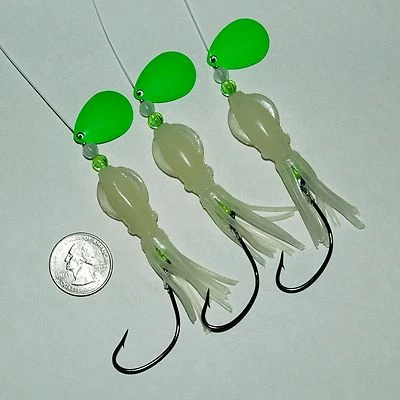 MEJORES APAREJOS DE PESCA DE CALAMARES FLUKE PLAUNDER B2 SEÑUELOS GAMAKATSU LUBINA BACALAO SALMÓN Foto 1 de 4