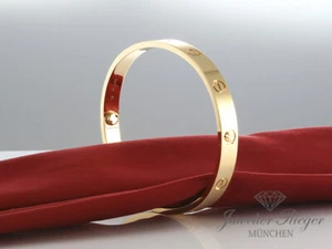 Cartier Armreif Love Gelbgold 750 Größe 16 Alter 2021 Gold Herren Armband - Bild 1 von 5