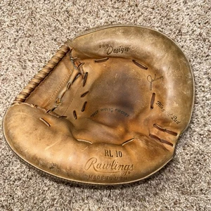 Vintage Johnny Bench Rawlings RL 10 Catchers Mitt Glove Fastback Pro Design RHT - Picture 1 of 7