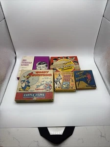 5 Vintage 8mm Castle/Columbia Filmfilme Born Free, JFK, Woody Cartoon - Bild 1 von 17