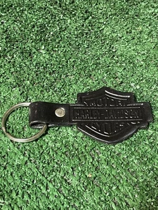 Portachiavi vintage Harley Davidson in pelle - Foto 1 di 8