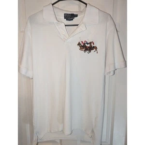 Polo Ralph Lauren Herren Classic Fit Triple Pony Polo in Weiß Herren L - Bild 1 von 12