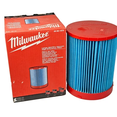Milwaukee Large Wet/Dry High Efficiency Filter 49-90-1978 Vacuum 0910 0920 0930 - Image 1 of 4