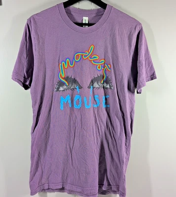 Modest Mouse Concert Shirt Womens Medium 2018 Tour Purple Rainbow Vision Cotton - Image 1 of 4