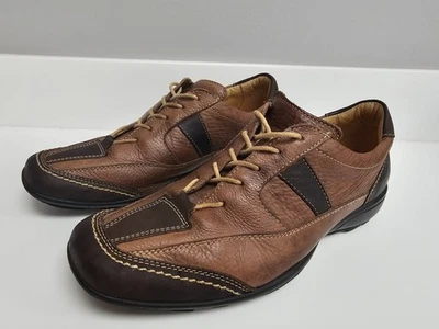 *LEER* Zapatos de vestir Sandro Moscoloni 15014 de cuero marrón para hombre talla 8,5D Foto 1 de 4