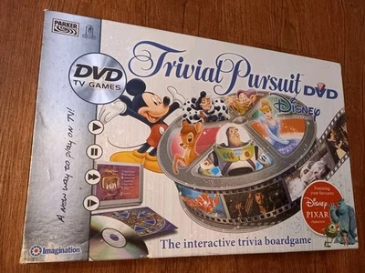 Trivial Pursuit Disney DVD Board Game Complete & Very Good Christmas Gift - Image 1 of 4