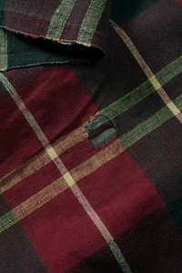 Japanese Fabric Cotton Vintage Kimono Antique Kusakizome SHIMA 47.6"/KHZ34/100 - Picture 1 of 10