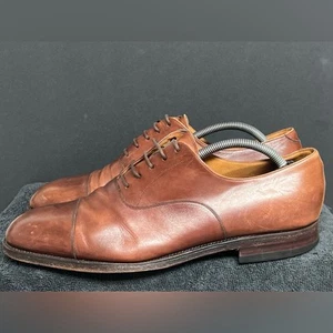 Carmina Shell Cordovan Cap Toe Oxford Schuhe braun Größe US 10 EE WEITE - Bild 1 von 11