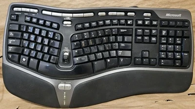Microsoft Ergonomic Keyboard 4000 v1.0 - Model KU-0462 - USB Wired TESTED WORKS - Image 1 of 4
