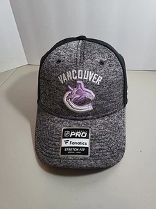 Mütze Kappe Vancouver Canucks Hockey bekämpft Krebs Stretch-Passform Erwachsene M/L neu mit Etikett NHL - Bild 1 von 5