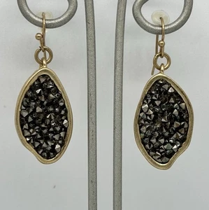 Alexis Bittar Solanales Crystal Oval Drop Earrings - Picture 1 of 3