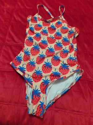 Девочка, Hannah Andersson купальник, розовый, цельный, клубника, размер: 12, Ex Con - Изображение 1 из 4