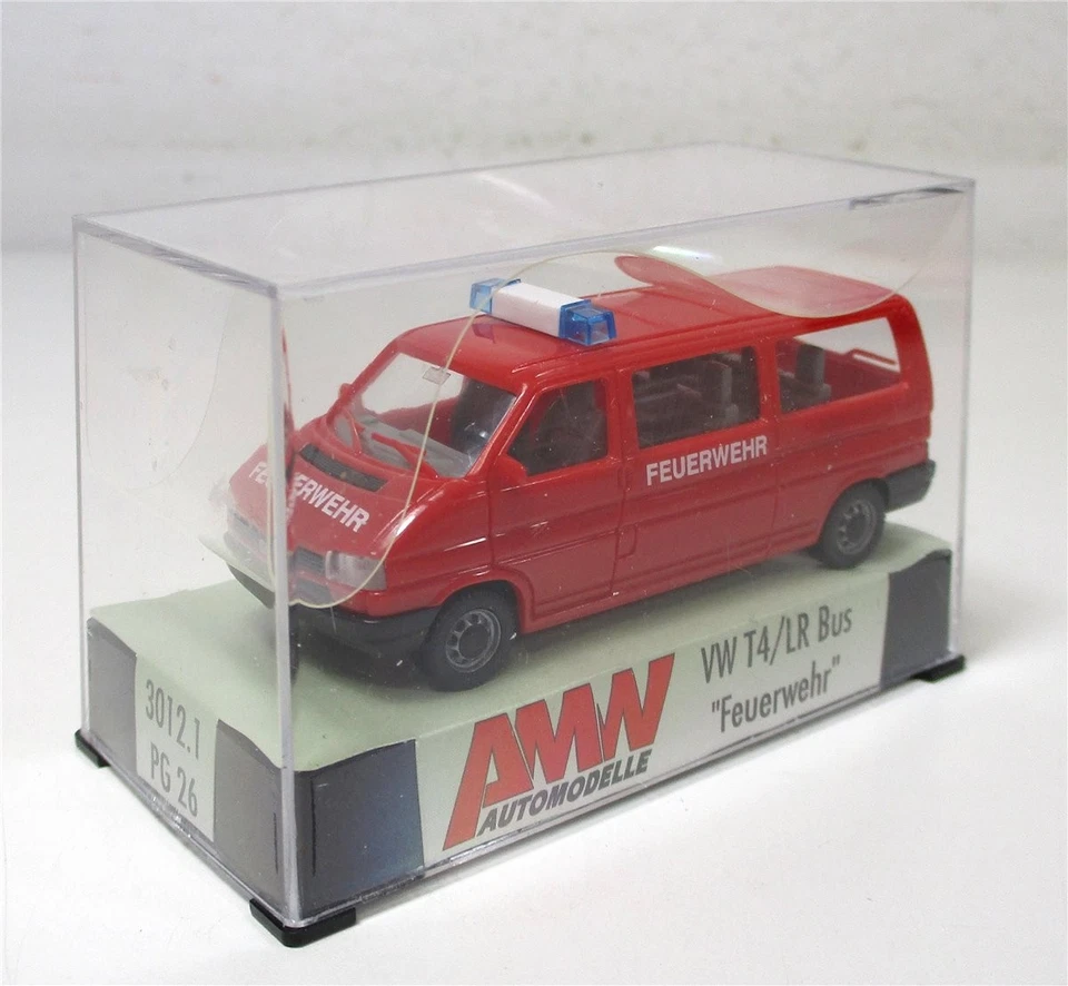 Modellauto H0 LKW AMW 3012.1 VW T4 LR Bus Feuerwehr  - Bild 1 von 1