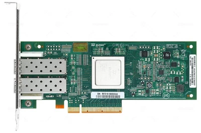 QLOGIC QLE2562 8GB PCI-E DUAL PORT FIBER CARD - 6T94G, MFP5T, RW9KF - Image 1 of 2