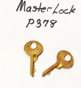 2) Master Lock Padlock Key P378 - Picture 1 of 2