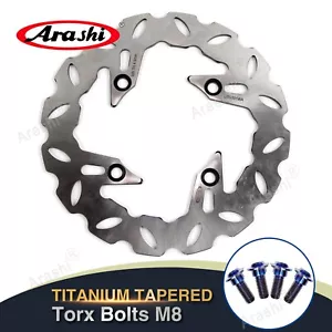 Arashi Rear Brake Rotor + Mounting Bolts For Honda XRV AFRICA TWIN 650 1988 1989 - Picture 1 of 8