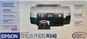 Epson stylus R 340 Inkjet Photo Printer- BRAND NEW Unopened box - Picture 1 of 3