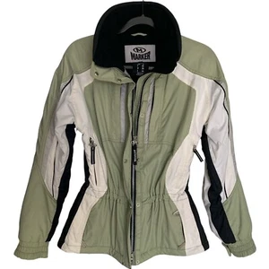 Chaqueta de esquí de invierno con capucha MARKER para mujer talla 8 color salvia usada en excelente estado snowboard - Imagen 1 de 21