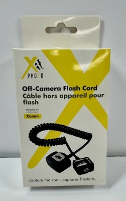Cable zapata flash fuera de cámara E-TTLII para Canon EOS 5D 5DMK2 7D 60D 50D 40D 30D 20D Foto 1 de 4