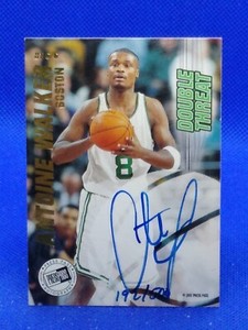 1997 Double Threat /500 Antoine Walker Chauncey Billups #DT6 Rookie Auto RC