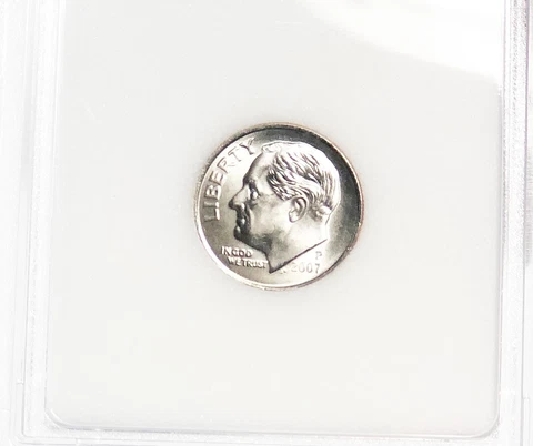 2007-P Roosevelt Dime~ BU Cover