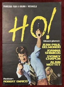 Vintage Movie Poster Ho! Criminal Face 1968 Belmondo Shimkus Robert Enrico - Picture 1 of 6