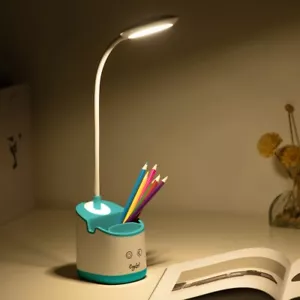 LED Schreibtischlampe mit 3 Helligkeitsstufen & 360° Schwanenhals Tischlampe - Bild 1 von 8