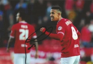 BRISTOL CITY: CALLUM ROBINSON FIRMATO 6x4 ACTION PHOTO+COA - Foto 1 di 1
