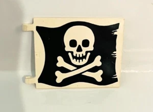 Lego Flag 6x5 Skull & Crossbones (Jolly Roger) - Pirate Flag 2525 - Picture 1 of 1