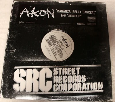 Akon ‎– Bananza [Belly Dancer] / Locked Up 12" Vinyl LP Hip Hop Rnb Record 2003 - Image 1 of 4