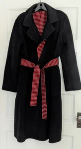 Abrigo VERONICA BEARD Mujer Talla M Negro Rojo CACHEMIRA Suéter LYONIA Pata de Gallo Nuevo con Etiquetas - Imagen 1 de 12