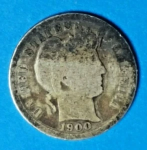 1900 Barber Dime 10c 721pb24 - Picture 1 of 3