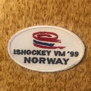 Ice Hockey Patch IIHF World Championships 1999 Norway *EXTREMELY RARE* - Picture 1 of 1