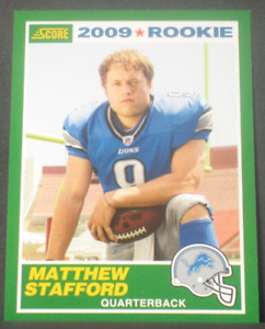 Matthew Stafford 2009 Score 1989 Design Rookie #1 Detroit Lions Los Angeles Rams