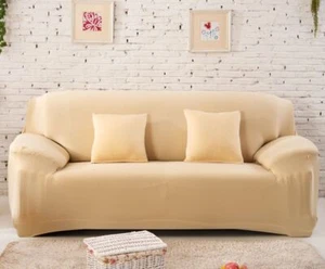 4-Seat Sofa Cover Furniture Protector Couch Soft with Elastic Bottom for Kids - Picture 1 of 27