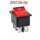 Toggle Switch for Lights and Massage Machine DPDT ON ON w/RED Neon Lamp
