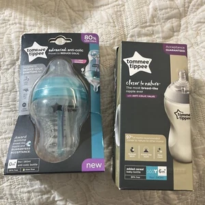 BABY BOTTLE TOMMEE TIPPEE CLOSER TO NATURE -11 0Z BOTTLE - 6 MO+ NEW +Adv Colic - Picture 1 of 4