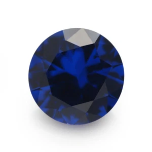 DUNKELSAPHIRBLAU KORUND RUND BRILLANT GESCHNITTEN LOSE EDELSTEINE 5 MM - Bild 1 von 5
