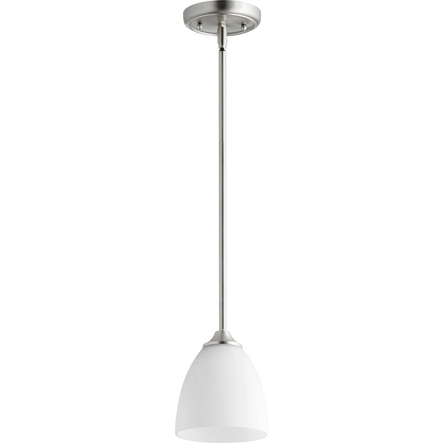 Quorum Jardin 1 Light Mini Pendant, Satin Nickel - 3127-65 - Image 1 of 1