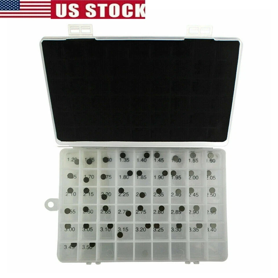 7.48mm Valve Shim 1.2~3.5mm Kit for Honda CBR900RR Kawasaki KX250F Yamaha WR250F Foto 1 de 2